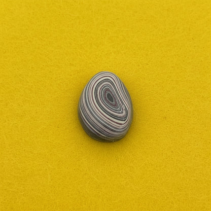 KC F-150 Plant Fordite 1960-1970 Free Form Cabocheon, 23x13x4mm, 5.95ct