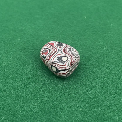 KC F-150 Plant Fordite 1960-1970 Free Form Cabocheon, 19x14x5mm, 7.13ct