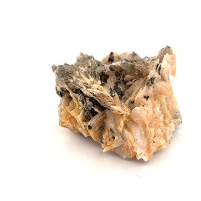 Pyrite, Chalcopyrite, & Calcite, Morocco, 7x6x3cm, 172gr