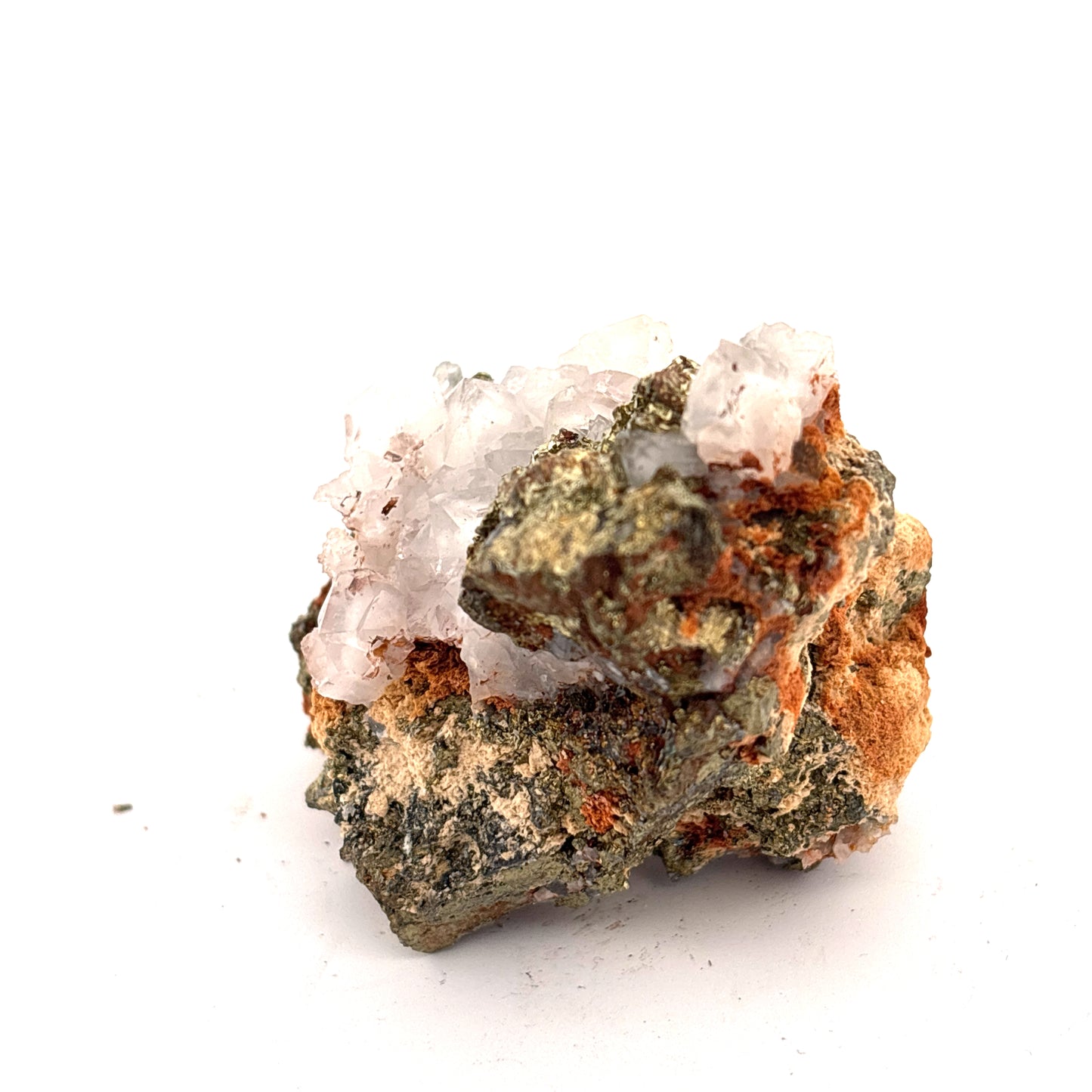 Pyrite & Quartz with Iron Staining, Morocco, 5x4x4.5cm, 83gr
