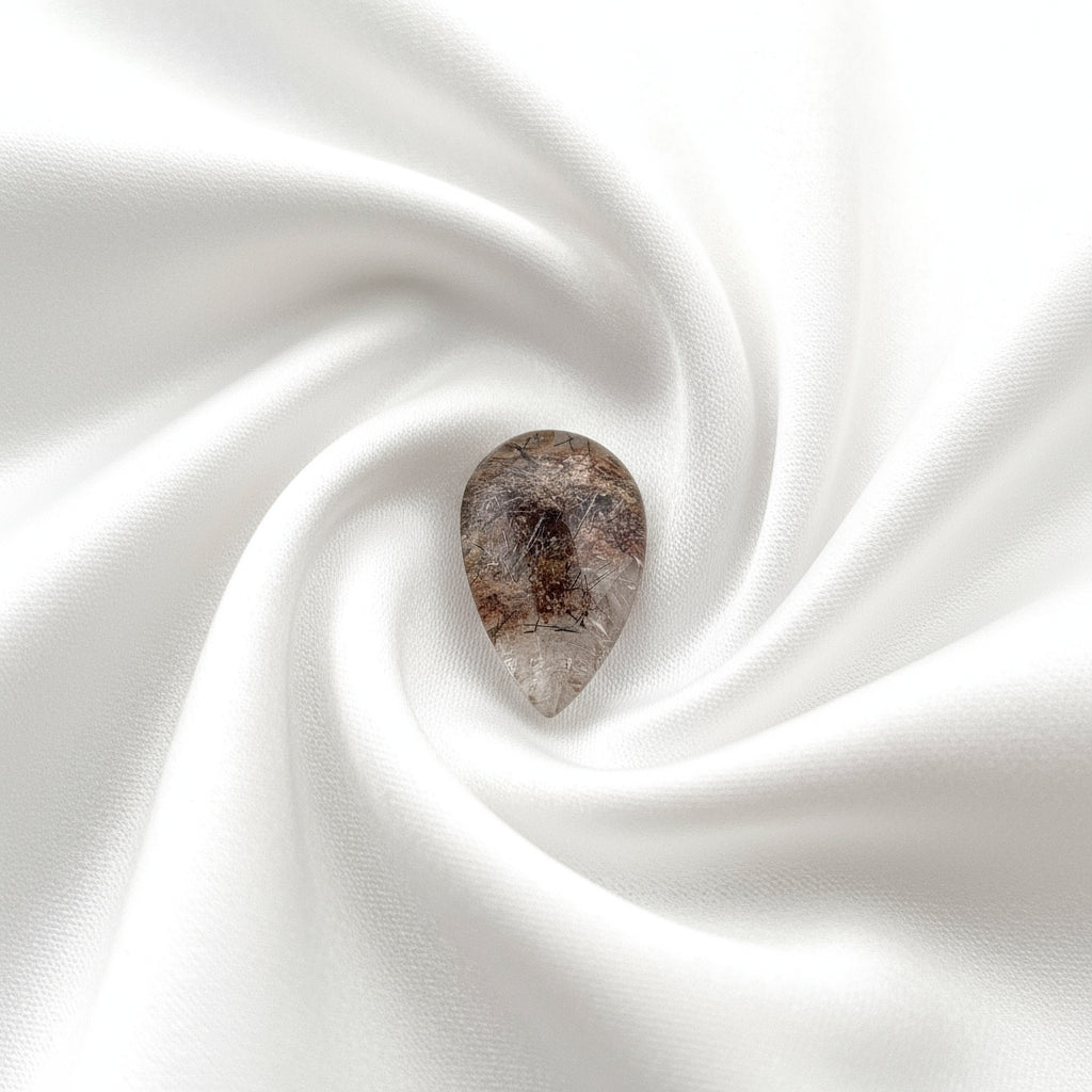 Lodalite Cabocheon, 47.3ct, Pear Shape, 33x20mm, Brazil