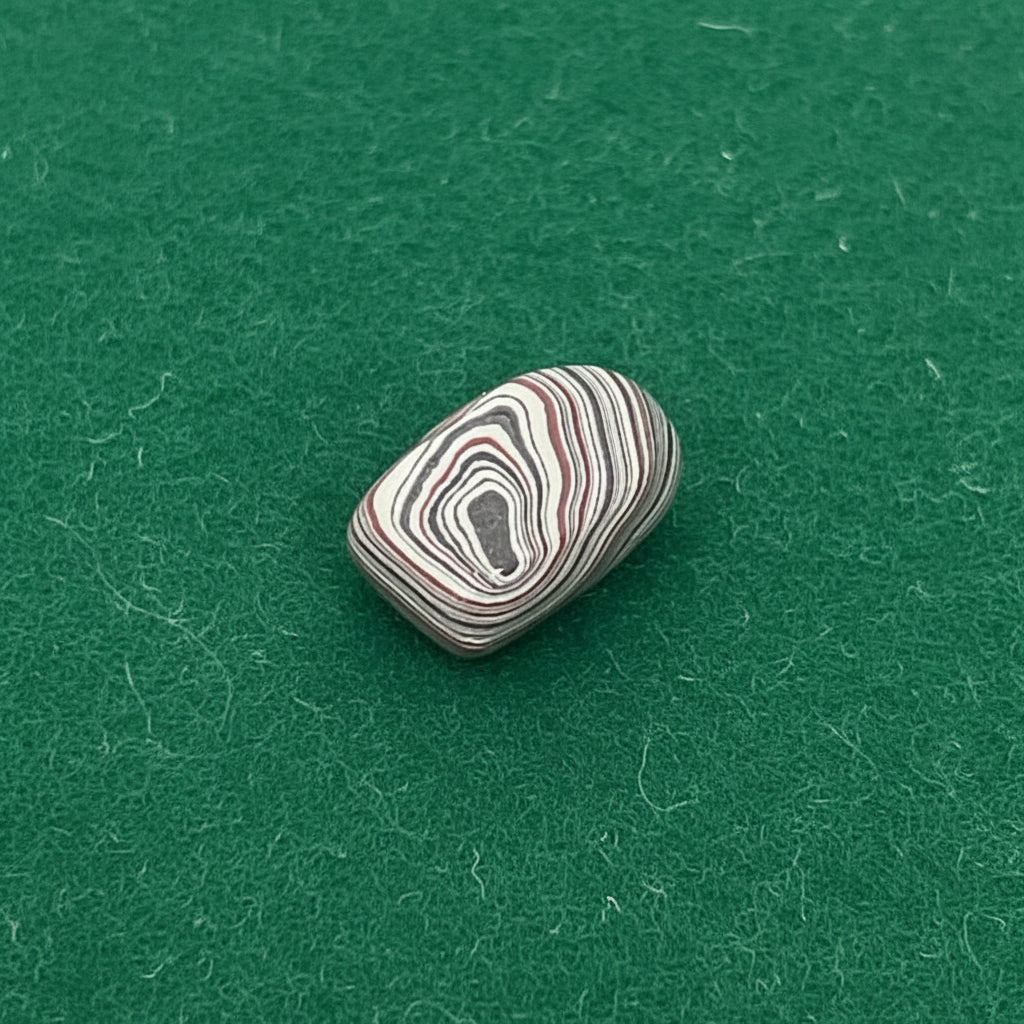 KC F-150 Plant Fordite 1960-1970 Free Form Cabocheon, 19x14x5mm, 7.13ct