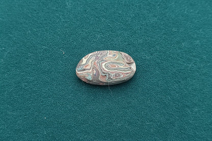Cadilite, Cadilac Ranch "Fordite" Free From Cabocheon, Amarillo, Texas, 5.18ct 25x17x3mm