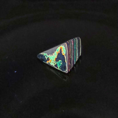Funkrite Free From Cabocheon “Fordite” Galveston, TX, 25x21x27mm, 34.2ct - Highly Fluorescent