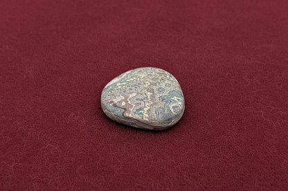 Cadilite, Cadilac Ranch "Fordite" Free From Cabocheon, Amarillo, Texas, 13.56ct 31x27x3mm