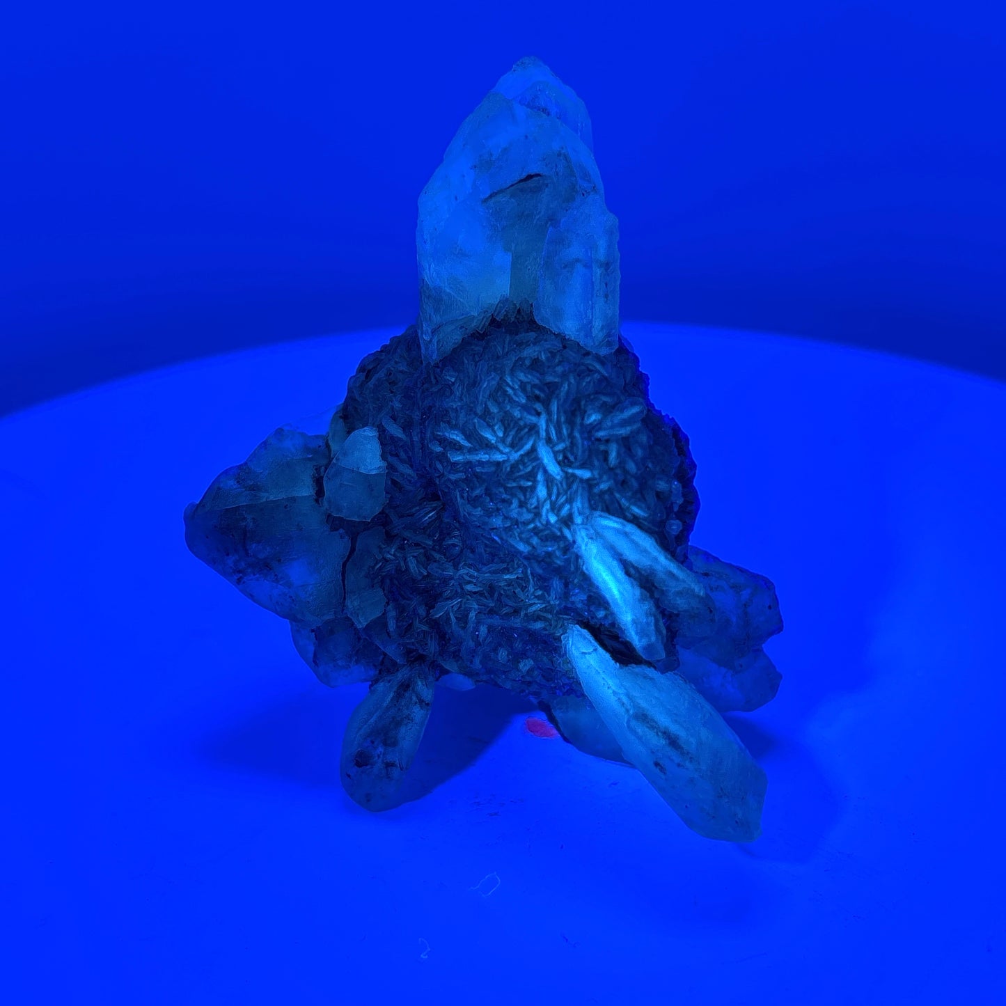 Fluorescent Selenite, Wyoming USA, 87gr, 6x7x4cm