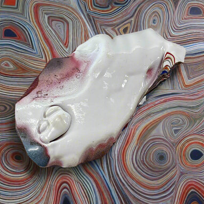 Historical Fordite Cutting Rough, 39.8gr, 3.5x2", Michigan, USA
