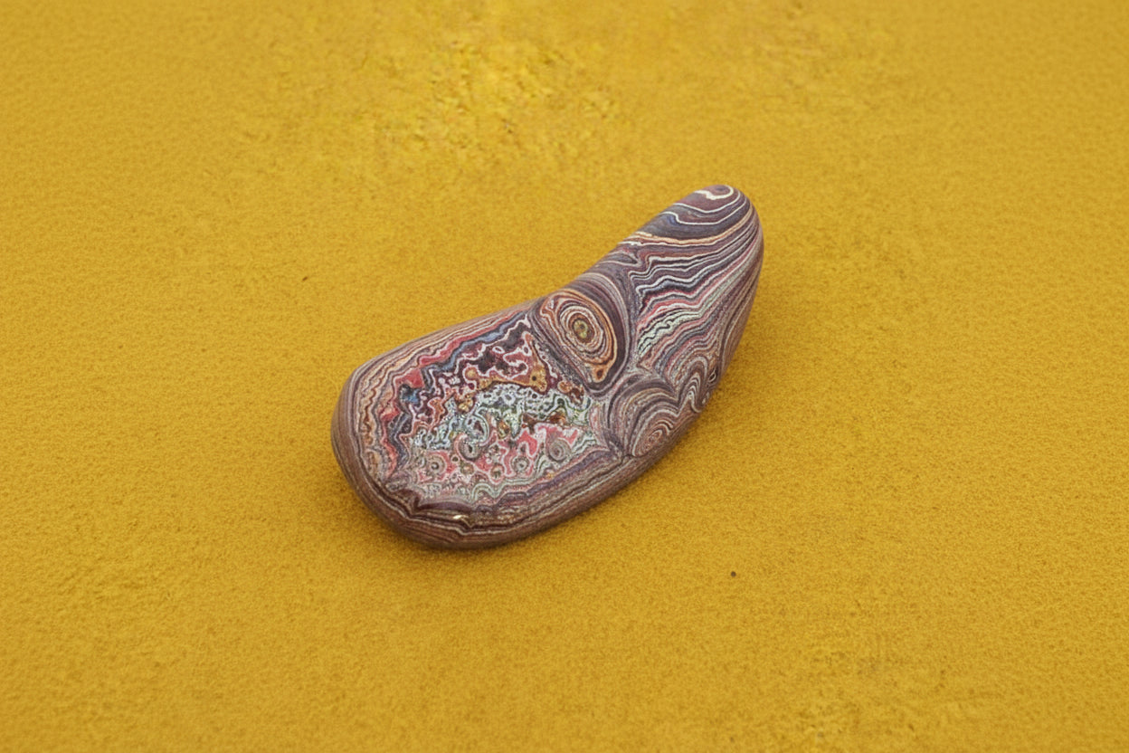 Corvettite Free From, 45.97ct, 53x22x10mm "Fordite" Bowling Green, KY, USA