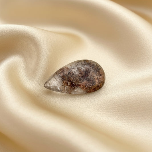 Lodalite Cabocheon, 47.3ct, Pear Shape, 33x20mm, Brazil