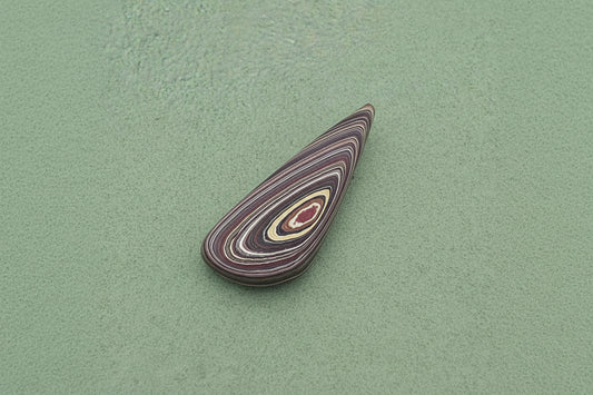 Corvettite Free From, 17.56ct, 46x18x6mm "Fordite" Bowling Green, KY, USA