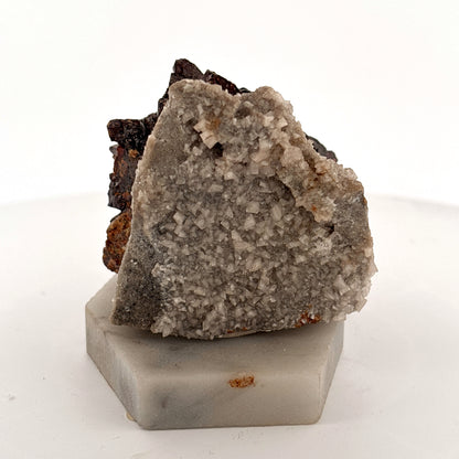 Sphalerite & Quartz on Marble Base, MO, USA, 140.95gr