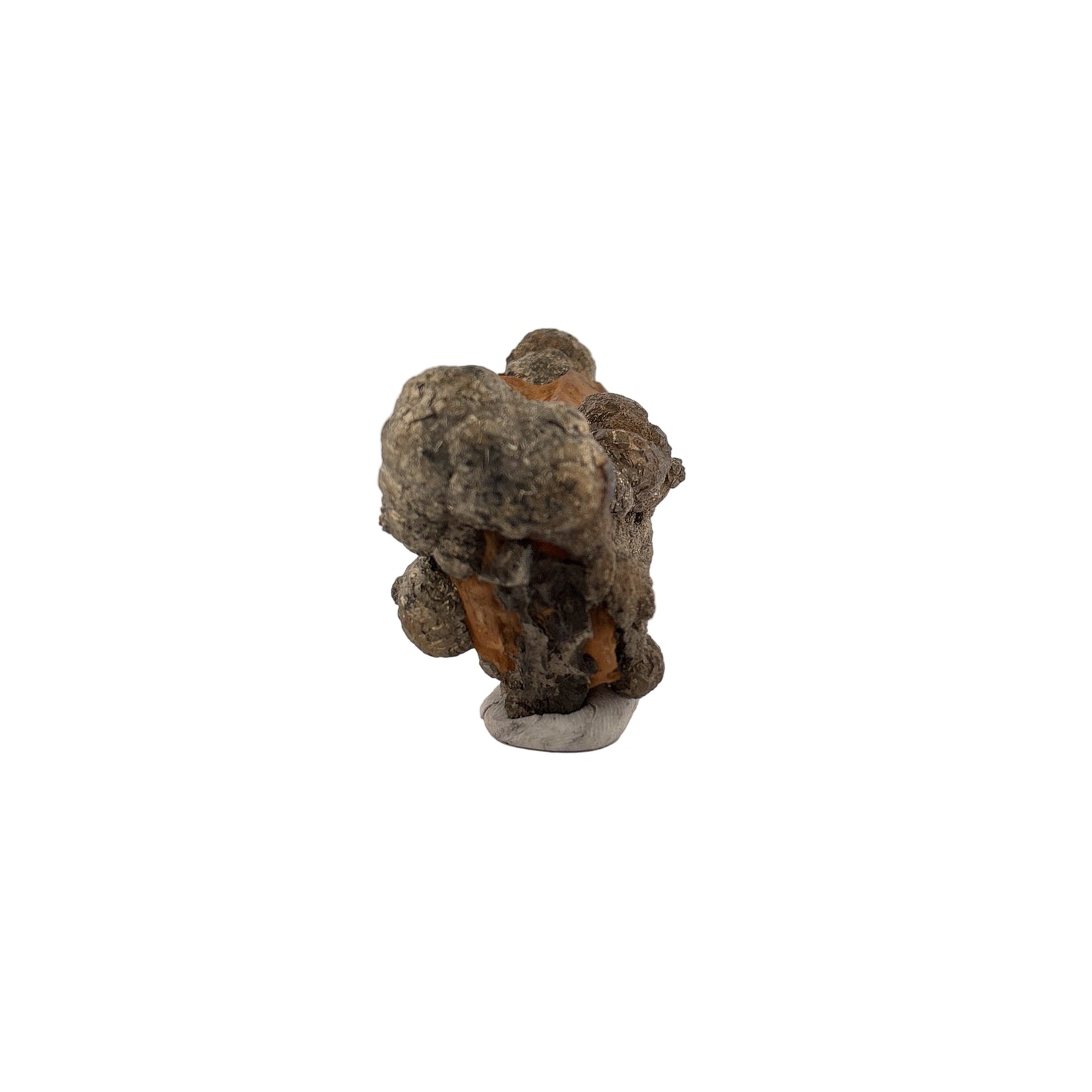 Pyrite on Limonite Clay, 372gr, 12x6x4cm, Supat Mine, Mansehra, Pakistan