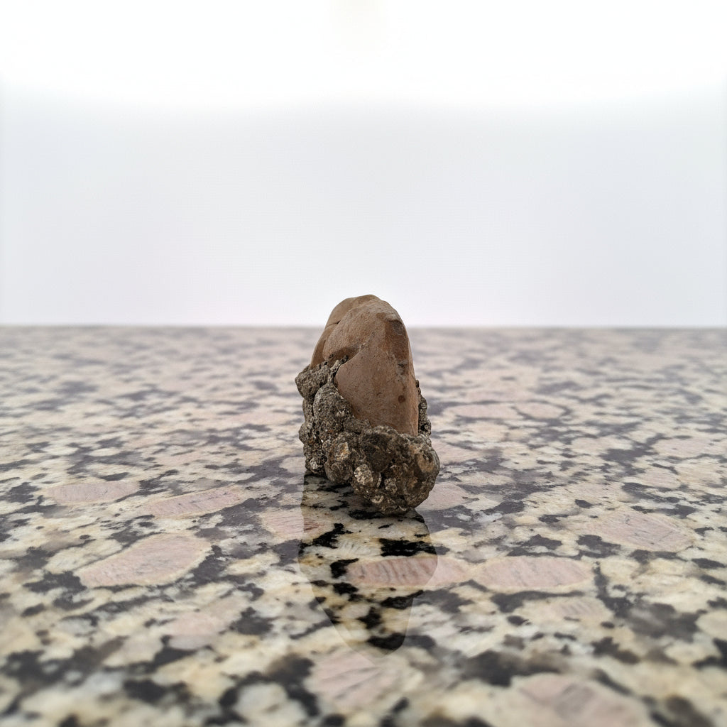 Pyrite on Limonite Clay, 9x5x4cm, 248gr, Supat Mine, Mansehra, Pakistan