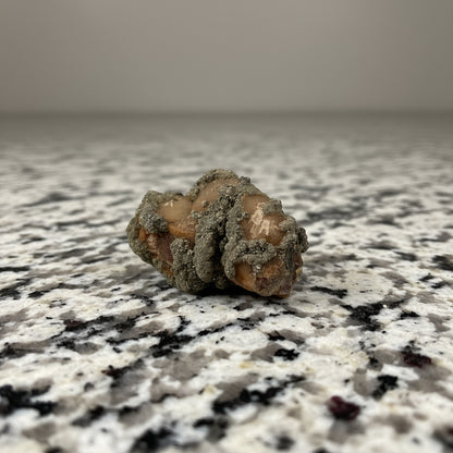 Pyrite on Limonite Clay, 10x5x4cm, 359gr, Supat Mine, Mansehra, Pakistan