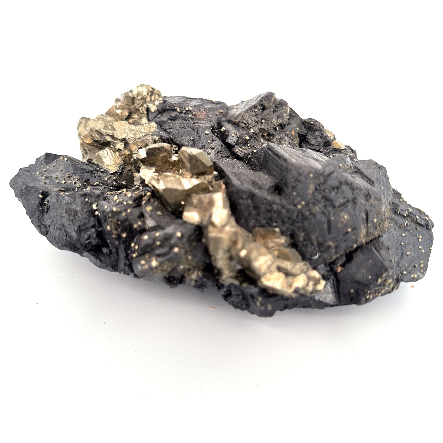 Sphalerite & Pyrite cluster, Lima, Peru, 347.1gr, 10x7x3cm