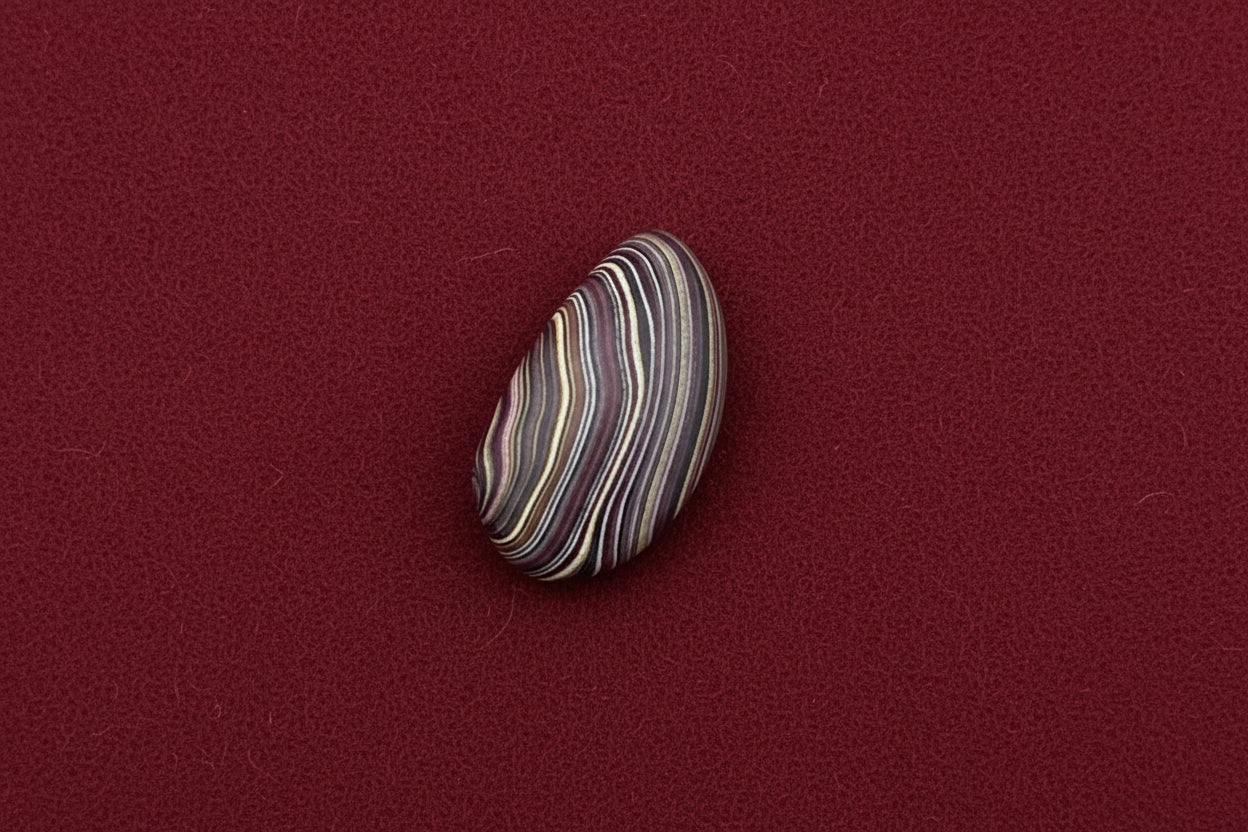 Corvettite Free From, 5.71ct, 24x11x5mm "Fordite" Bowling Green, KY, USA