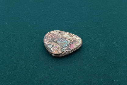 Cadilite, Cadilac Ranch "Fordite" Free From Cabocheon, Amarillo, Texas, 10.34ct 28x25x3mm