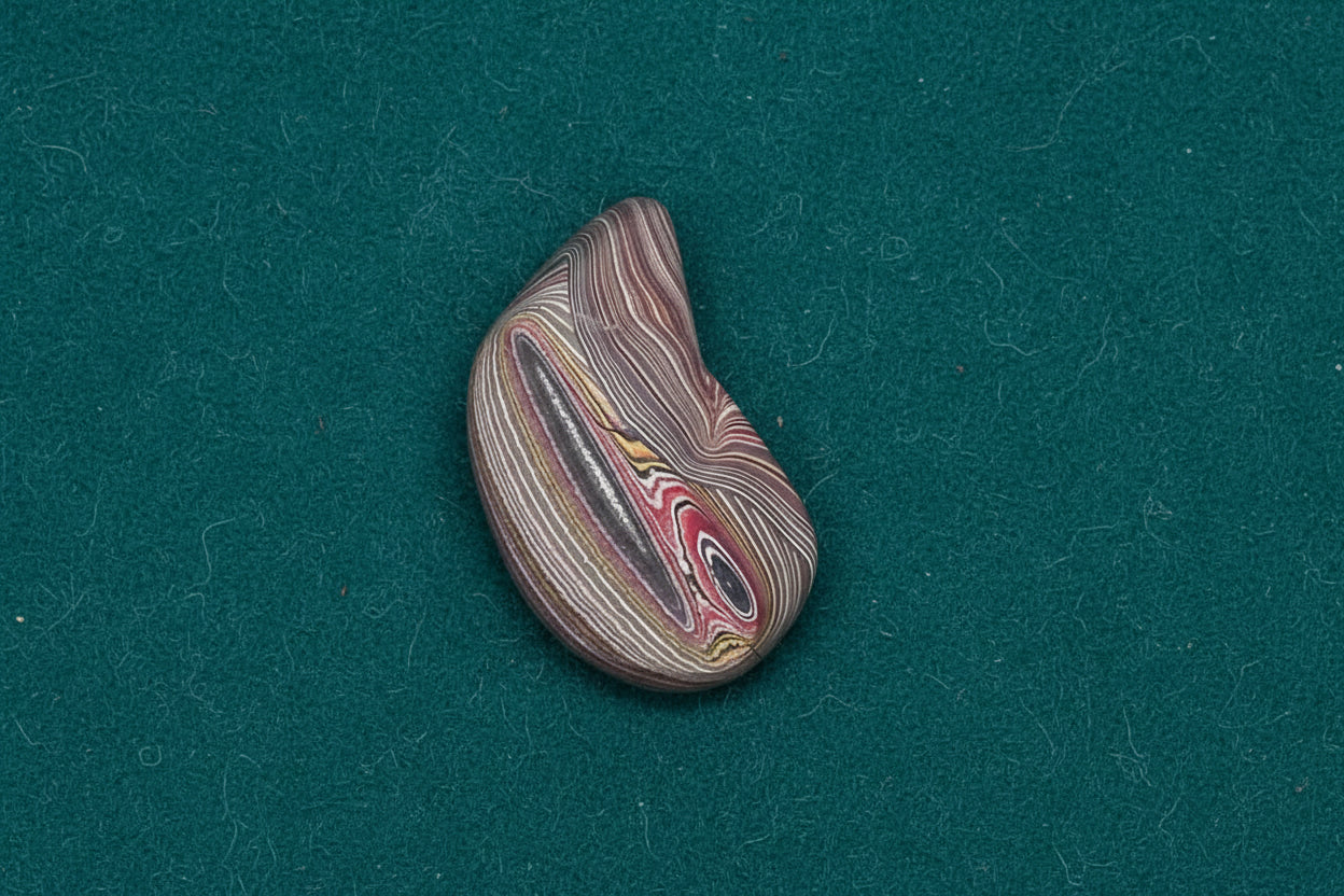Corvettite Free From, 45.97ct, 53x22x10mm "Fordite" Bowling Green, KY, USA