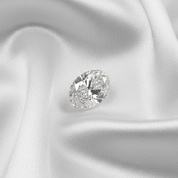 Certfied Lab Grown Diamond, 3.01ct, F, SI1, Oval