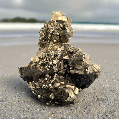 Pyrite Cluster, Spain, 734gr, 9x8x8cm