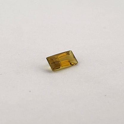 Yellow / Green Tourmaline, Emerald Cut 11x5mm, 1.90ct, Brazil