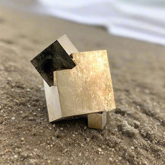Pyrite Cube, Spain, 50.5gr, 3.5x2.25x2.75cm