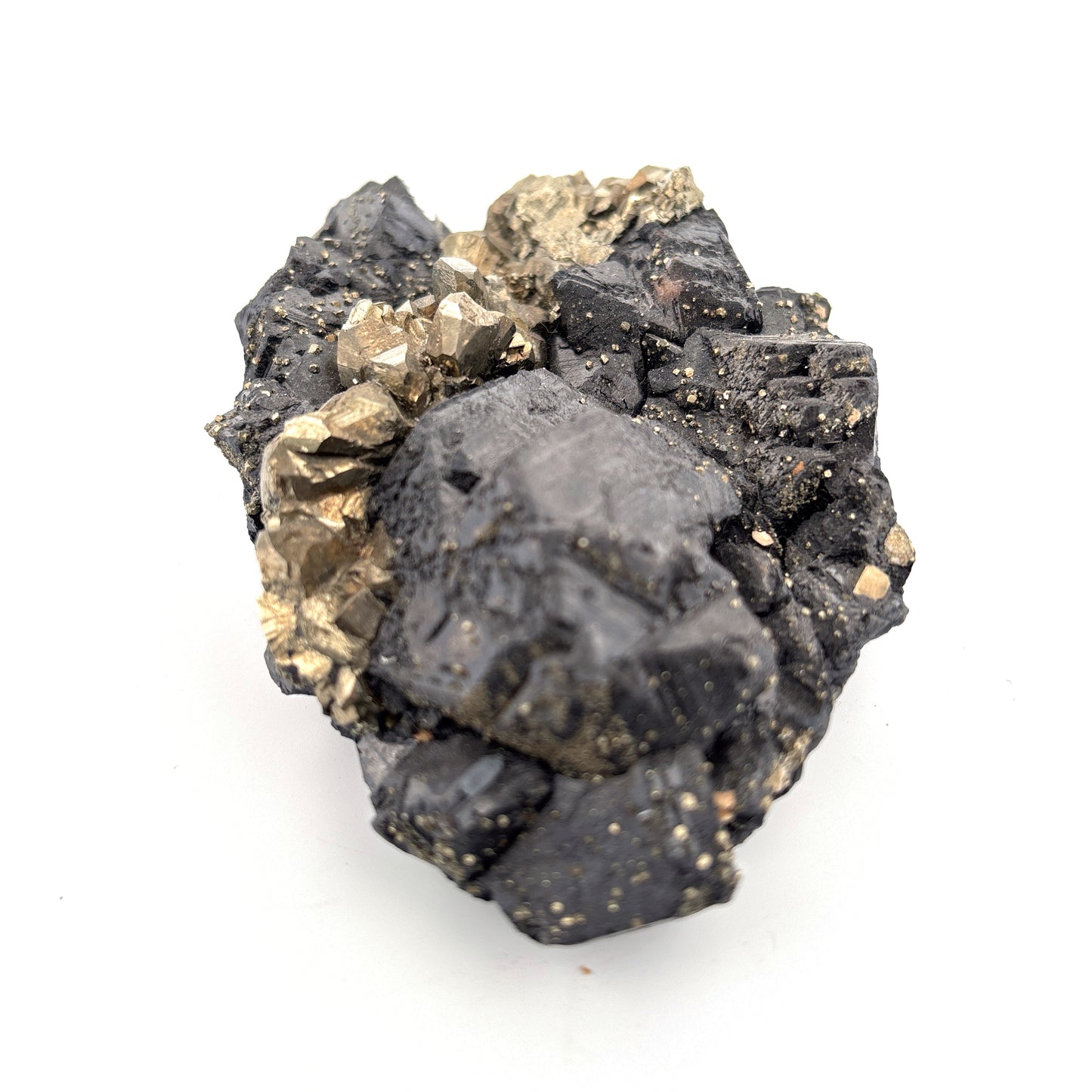 Sphalerite & Pyrite cluster, Lima, Peru, 347.1gr, 10x7x3cm