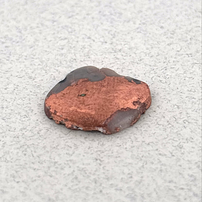 Polished Copper Replacement Agate, Northern MI, USA, 5.87ct 13x12x2mm
