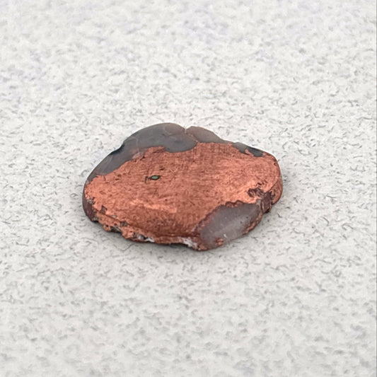 Polished Copper Replacement Agate, Northern MI, USA, 5.87ct 13x12x2mm