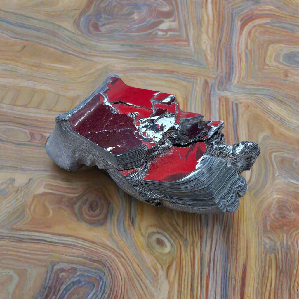 Historical Fordite Cutting Rough, Michigan, 66.5gr
