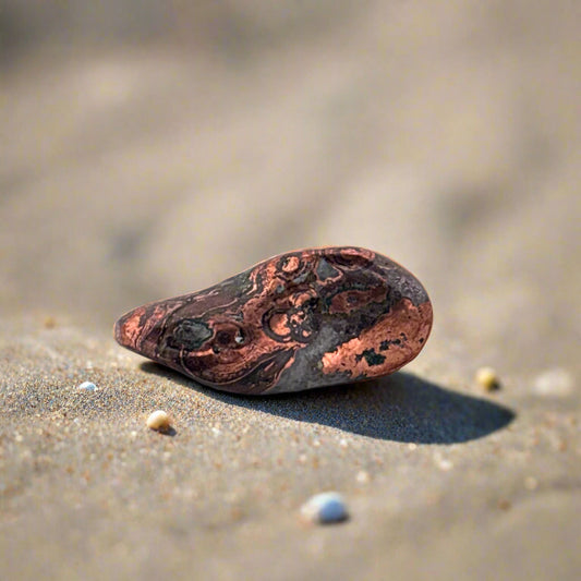 Polished Free From Copper Replacement Agate, 20.85ct 24x10x8mm