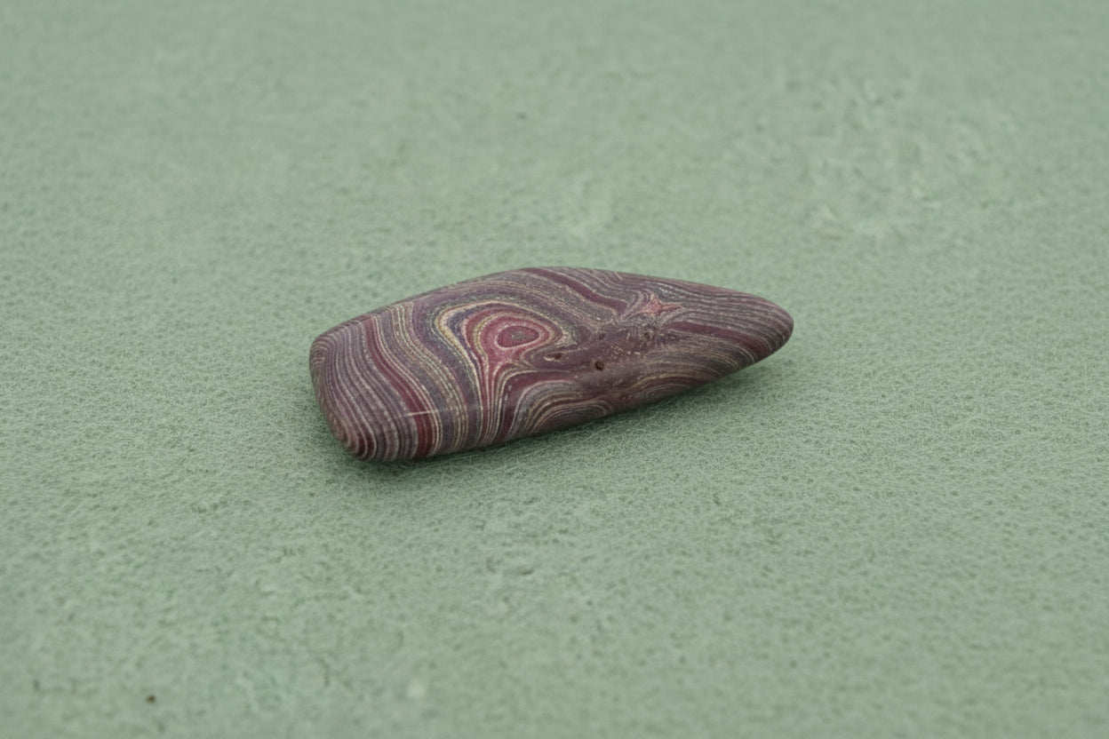 Corvettite Free From, 9.73ct, 33x14x5mm "Fordite" Bowling Green, KY, USA