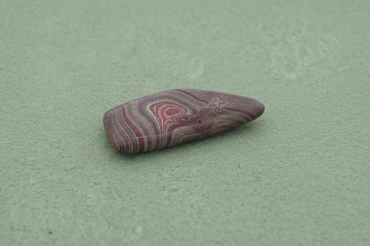 Corvettite Free From, 9.73ct, 33x14x5mm "Fordite" Bowling Green, KY, USA