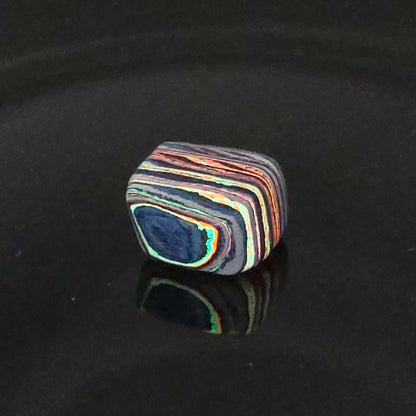Funkrite Free From Cabocheon “Fordite” Galveston, TX, 21x17x14mm, 30.49ct - Highly Fluorescent