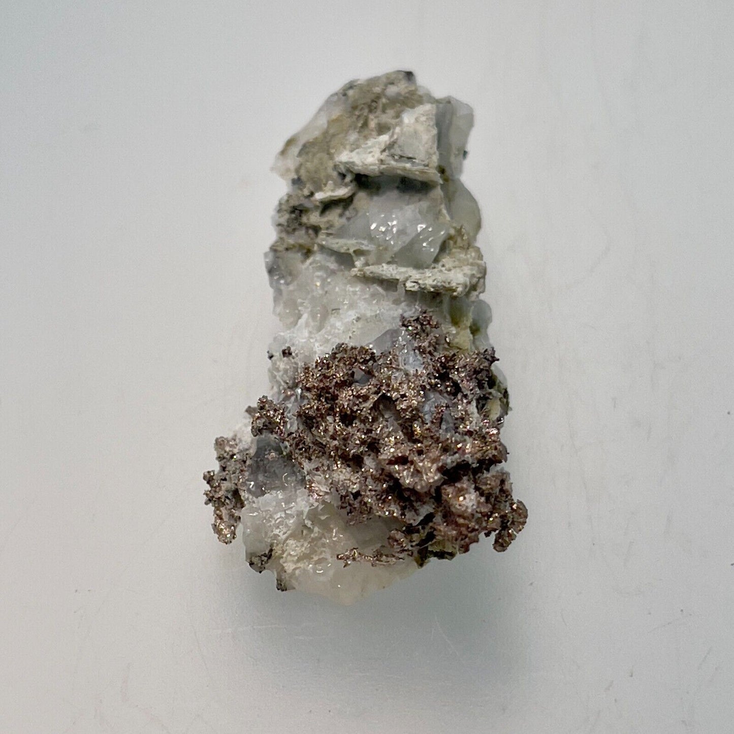 Natural Silver Crystal in Quartz from Morocco, 13.7gr. 50x22x12mm