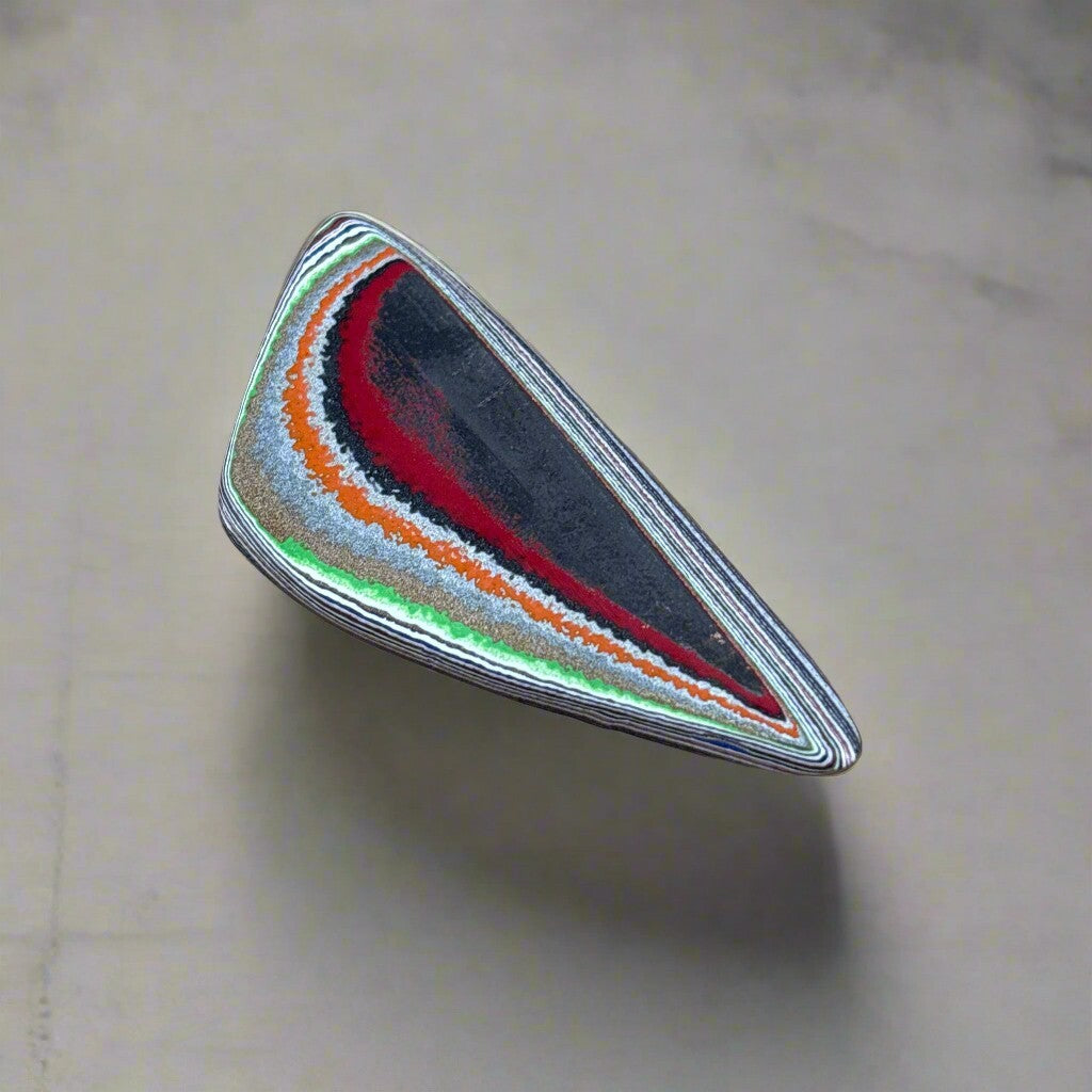 Historic Kenworth Truck Fordite Cabochon 29.06ct - 57x25.5mm -For Jewelry Making