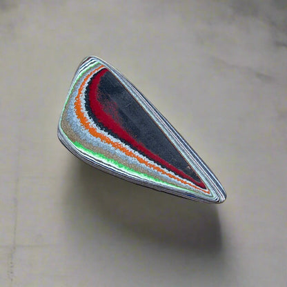 Historic Kenworth Truck Fordite Cabochon 29.06ct - 57x25.5mm -For Jewelry Making