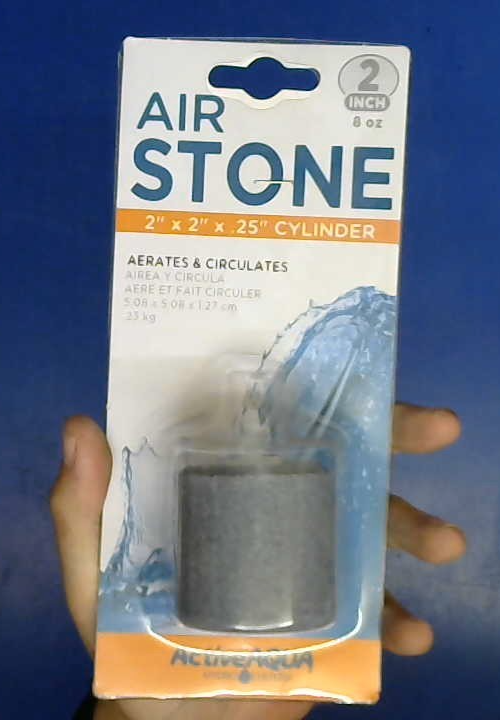 CLOSEOUT Active Aqua Air Stone, Cylinder, Medium, 2" x 2" x 1/4"