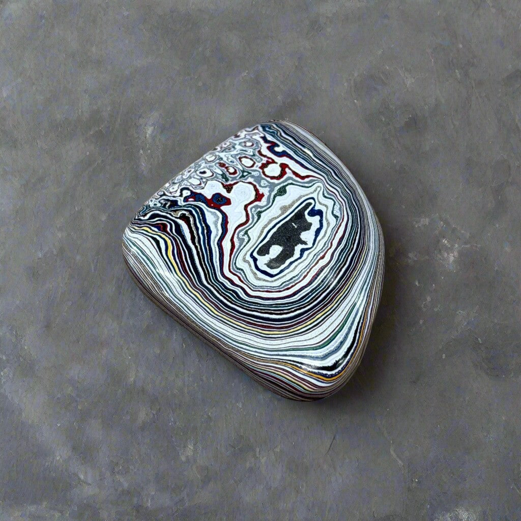Historic Kenworth Truck Fordite Cabochon 63.92ct - 47x41mm - For Jewelry Making