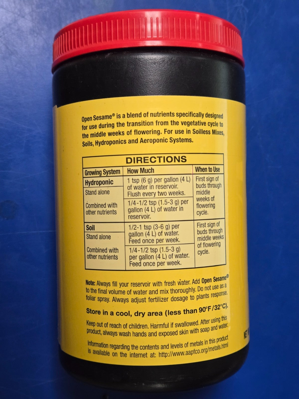 CLOSEOUT - Fox Farm Open Sesame 2 LB For Early Flowering Stage NPK 5-45-19