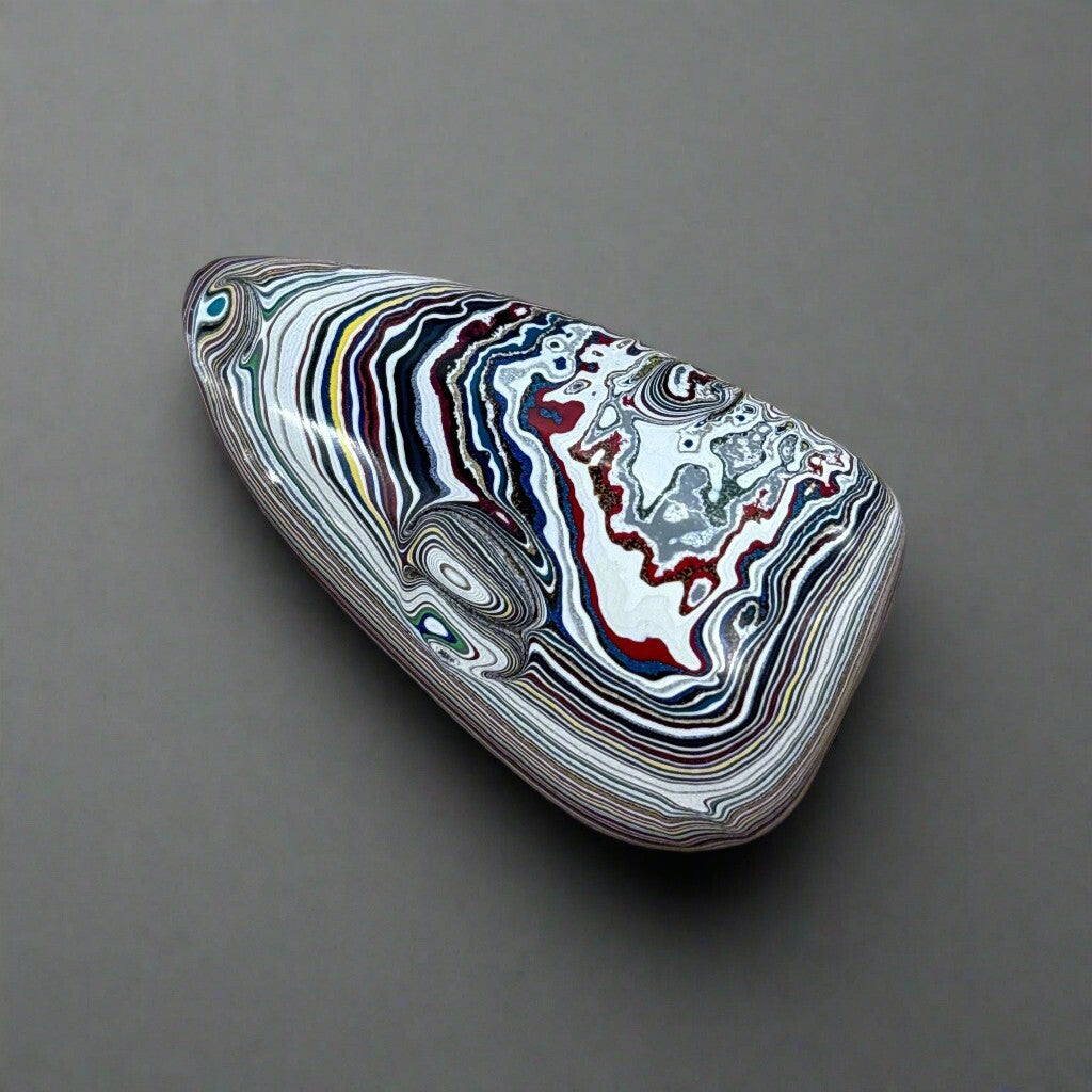 Historic Kenworth Truck Fordite Cabochon 59.96ct - 57x32mm - For Jewelry Making