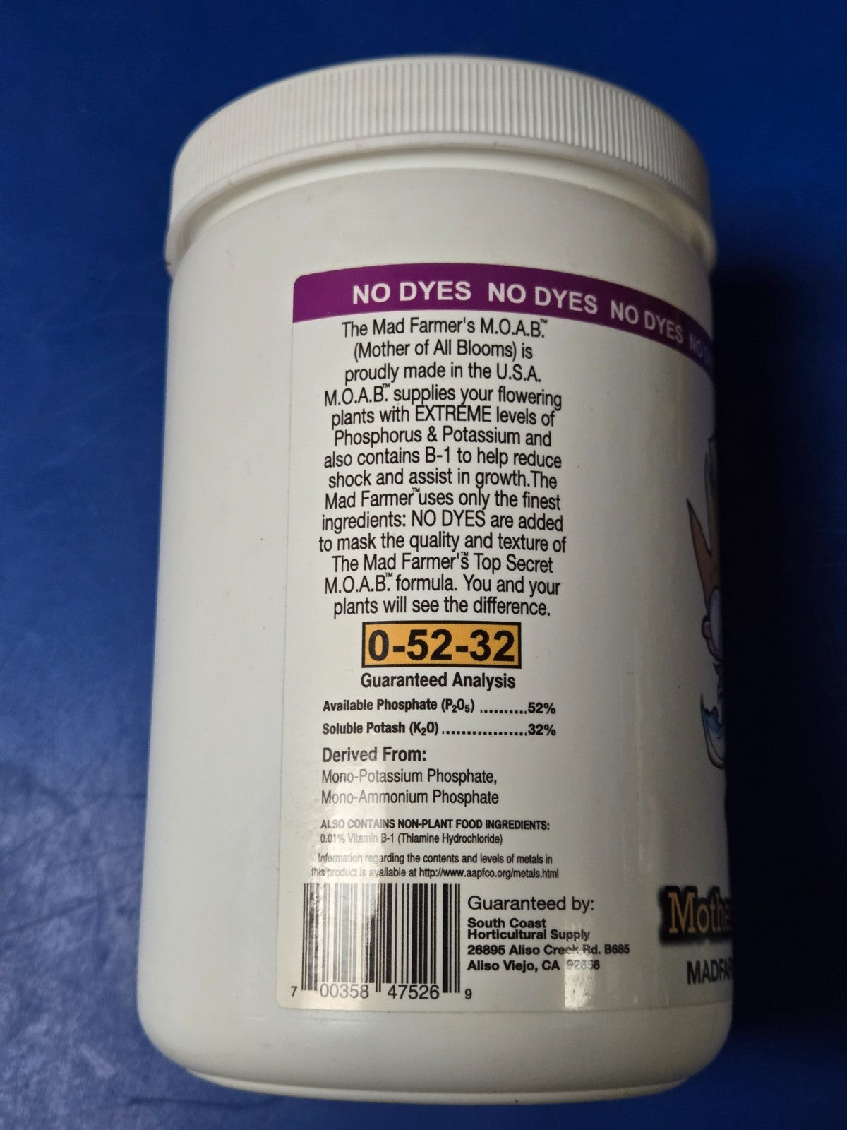 CLOSEOUT - Mad Farmer Mother of All Blooms MOAB 500g - 17.6 oz