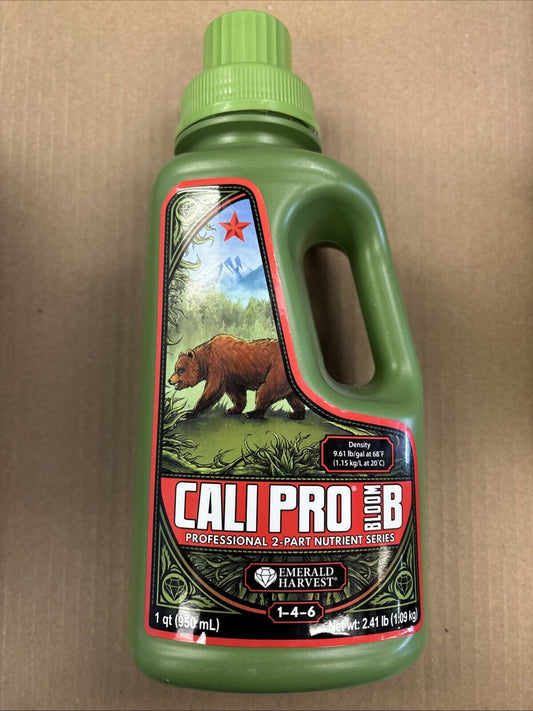 Emerald Harvest - Cali Pro Bloom B - Quart - Professional 2-Part Base Nutrient