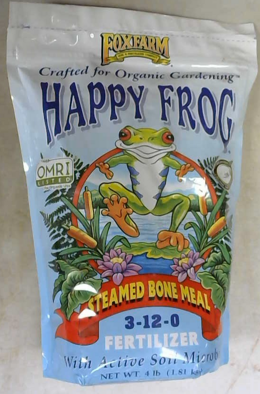 Happy Frog Steamed Bone Meal Fertilizer, 4 LB, Fine-Screened for All Stages