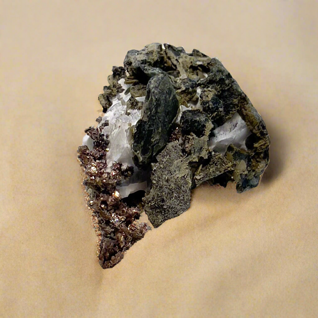 Natural Silver Crystal in Quartz from Morocco, 14gr. 47x26x16mm