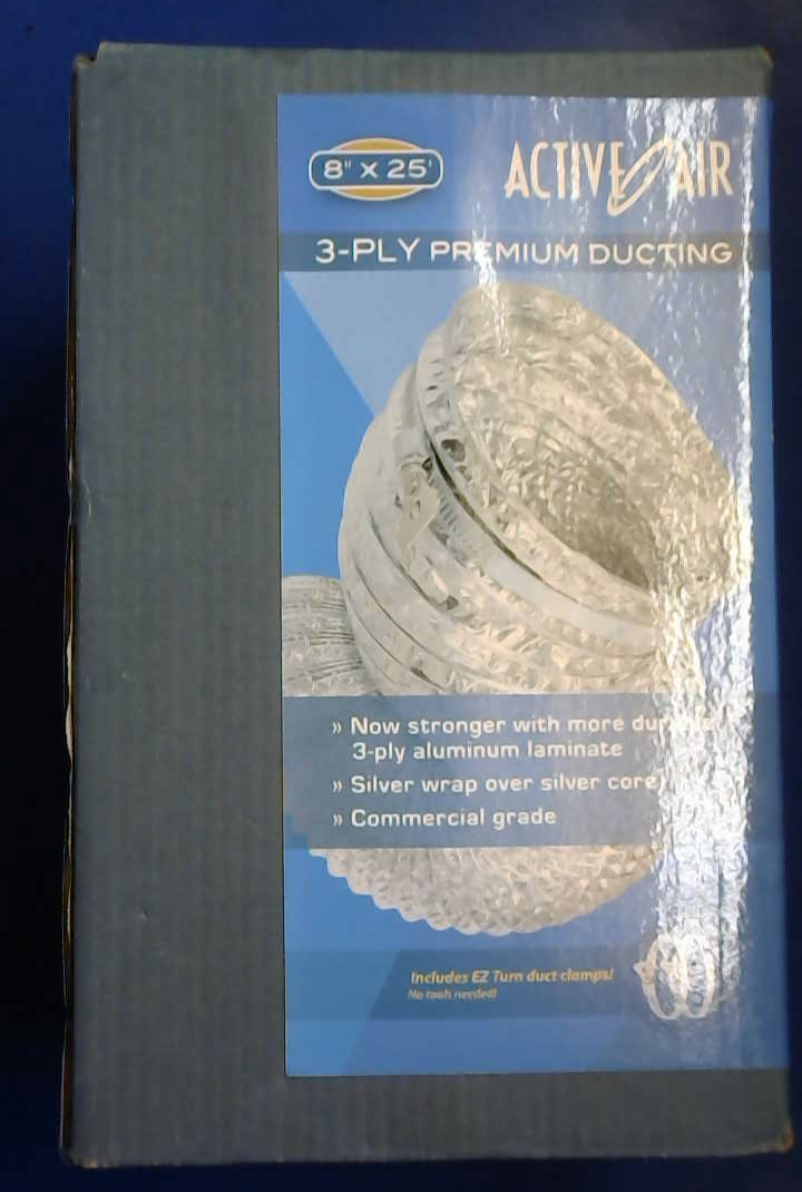 CLOSEOUT Active Air Premium Ducting, 8 x 25