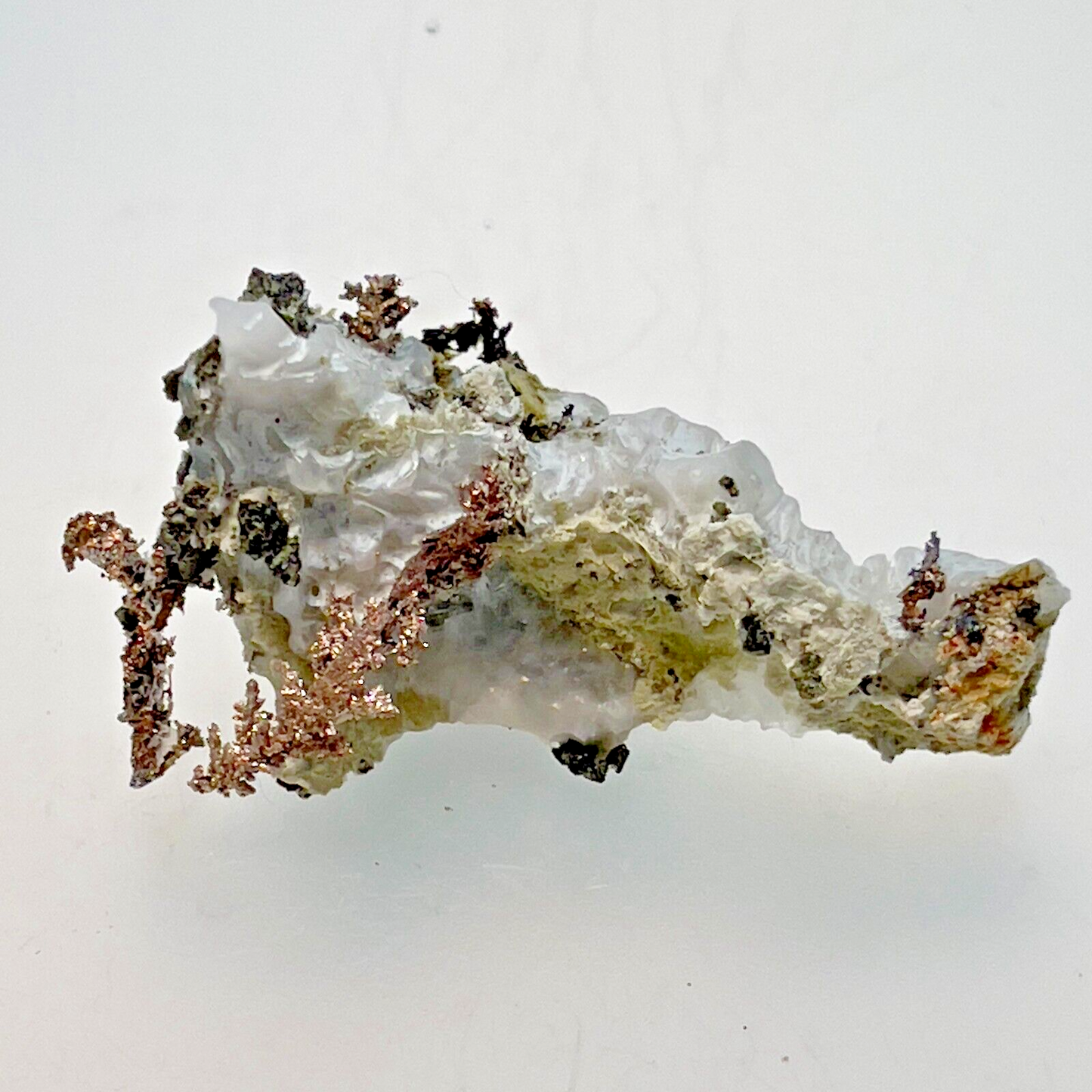 Natural Silver Crystal in Quartz from Morocco, 10.3gr. 43x20x17mm