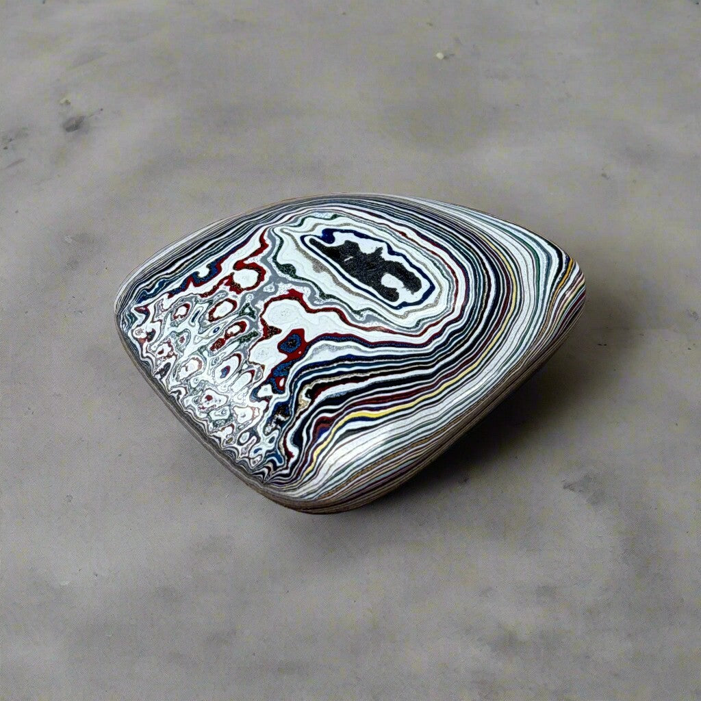 Historic Kenworth Truck Fordite Cabochon 63.92ct - 47x41mm - For Jewelry Making