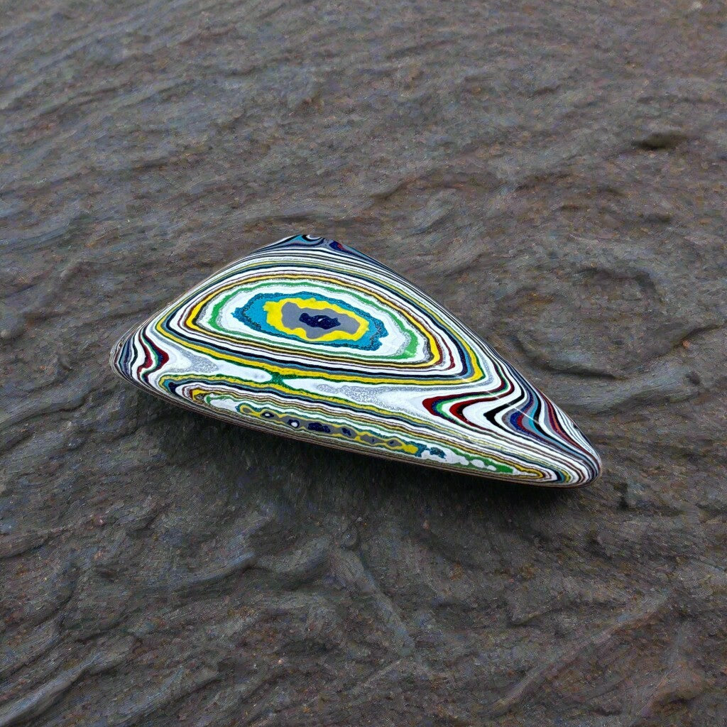 Historic Kenworth Truck Fordite Cabochon 29.06ct - 57x25.5mm -For Jewelry Making