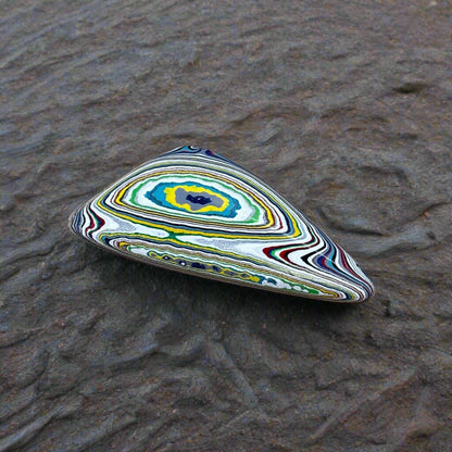 Historic Kenworth Truck Fordite Cabochon 29.06ct - 57x25.5mm -For Jewelry Making